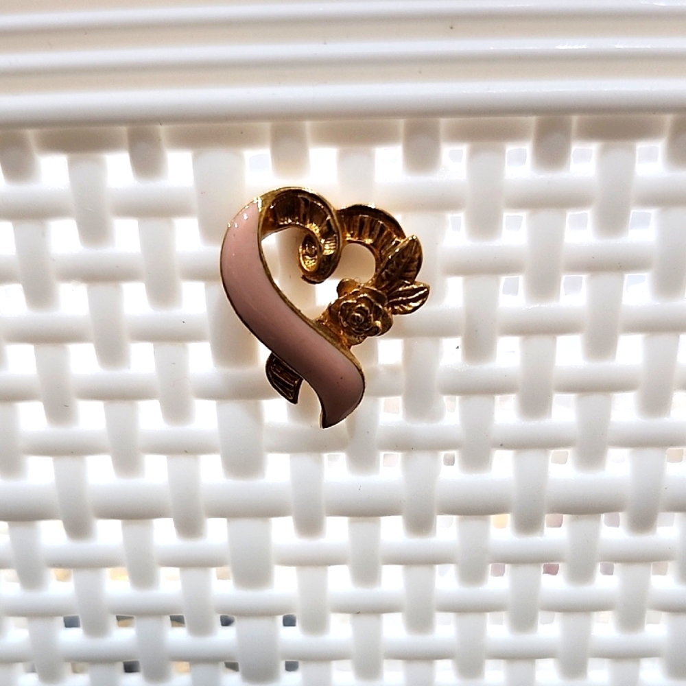 Vintage Avon Breast Cancer Awareness Brooch